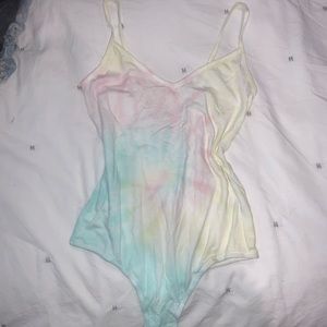 Tie-dyed bodysuit